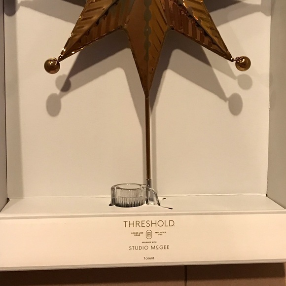 Hammered Metal Star Christmas Tree Topper Christmas 2024 Threshold Studio McGee - Picture 7 of 7